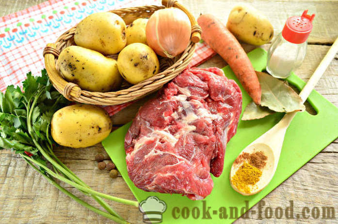 Sopa de carne de vacuno shourpa en casa - cómo preparar Shurpa en casa, paso a paso las fotos de la receta