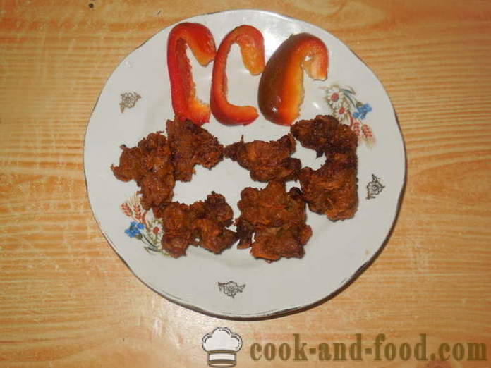 Menzy - bolas de carne chinos fritos, cómo hacer que las albóndigas de carne picada, un paso a paso de la receta fotos