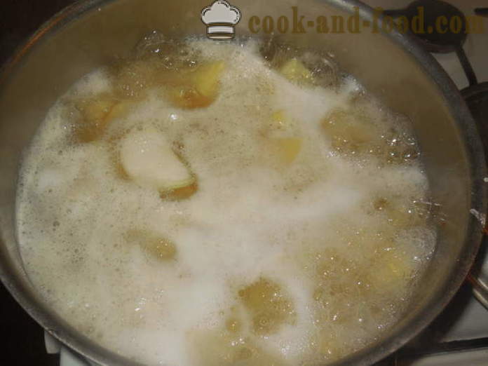 Pimientos rellenos de puré de patatas y al horno - la forma de cocinar los pimientos rellenos con patatas y queso, con un paso a paso las fotos de la receta