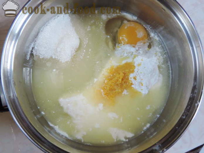 Crema de limón con almidón - cómo cocinar flan casero con limón, con un paso a paso las fotos de la receta