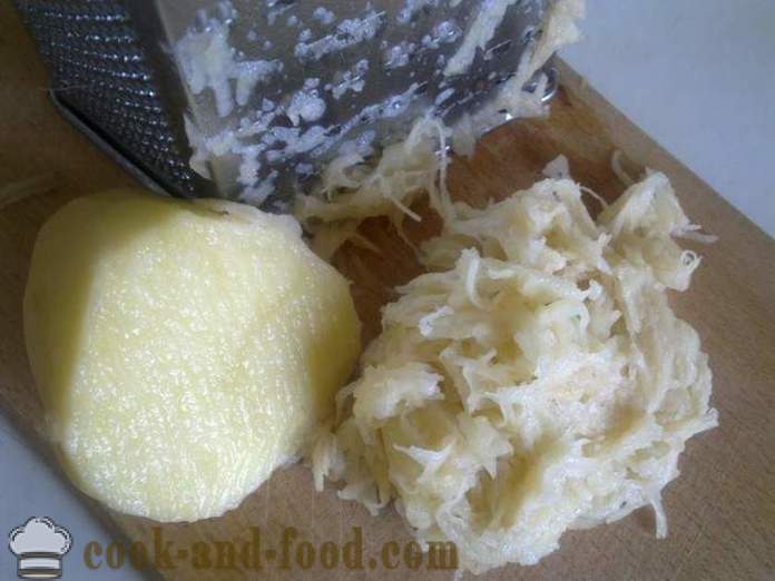 Cazuela de patatas crudas ralladas con queso y ajo - cómo cocinar una deliciosa cazuela de patatas en el horno, con un paso a paso las fotos de la receta