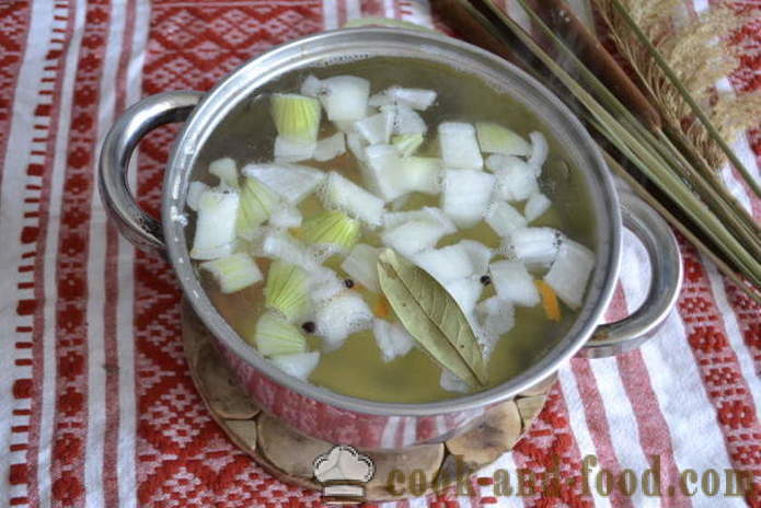Deliciosa sopa de verduras con carne ahumada - cómo cocinar sopa de verduras, un paso a paso de la receta fotos