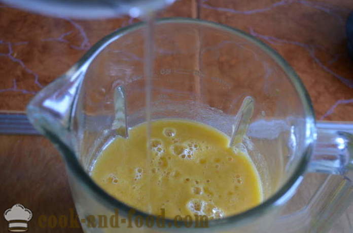 Helado de melón Sorbete, melocotón y plátano - cómo hacer un sorbete en casa, paso a paso las fotos de la receta