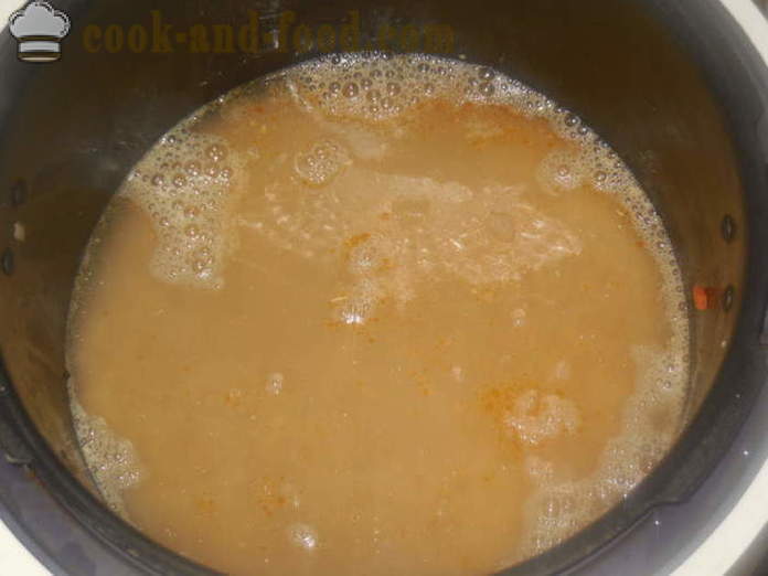 Gachas de trigo bulgur con carne y verduras - cómo cocinar bulgur en multivarka, paso a paso las fotos de la receta