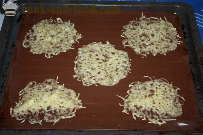 Deliciosa ensalada de setas en una cesta de queso - cómo hacer cestas de queso de lechuga, un paso a paso de la receta fotos