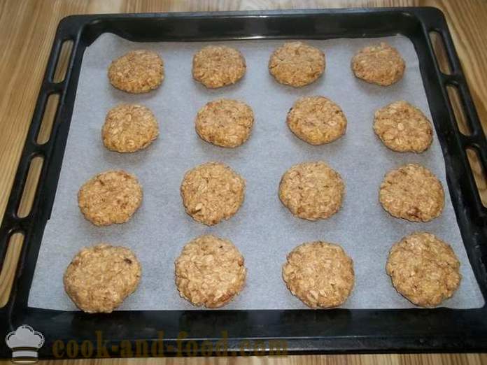 Casera galletas de avena avena - cómo cocinar galletas de avena en casa, fotos paso a paso de la receta