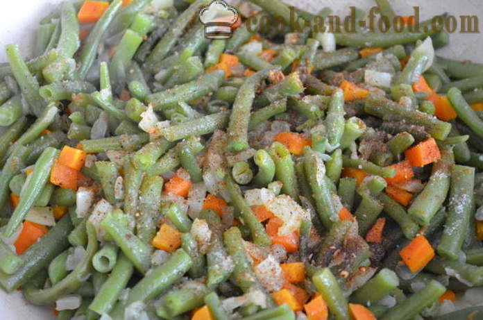 Judías verdes deliciosas - cómo cocinar judías verdes, un paso a paso de la receta fotos