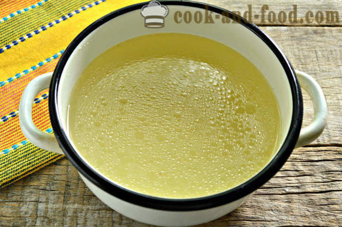 Sopa Haltama o albóndigas con cordero y caldo - como cocinero deliciosa sopa de cordero, un paso a paso de la receta fotos