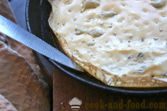Panqueques Omletnye - cómo hacer una tortilla japonesa, un paso a paso de la receta fotos
