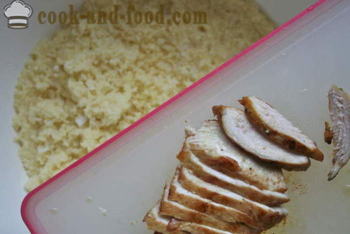 Cuscús delicioso con la receta de pollo - cómo cocinar el cuscús en una cacerola, con un paso a paso las fotos de la receta