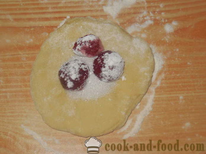 Tortas de viento con fresas - cómo cocinar tortas con fresas en el horno, con un paso a paso las fotos de la receta