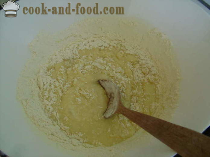 Panecillos de cereza de la prueba de la cuajada - Cómo cocinar panecillos con cerezas, un paso a paso de la receta fotos