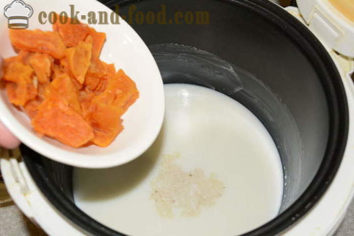Delicioso arroz con leche con leche en multivarka - cómo preparar arroz con leche leche, un paso a paso de la receta fotos