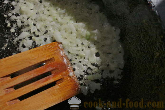 Risotto de caldo hecho en casa con el vino - cómo cocinar risotto en casa, paso a paso las fotos de la receta