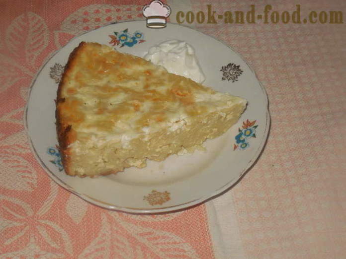 Macarrones al horno y queso dulce - cómo cocinar cazuela de pasta en el horno, con un paso a paso las fotos de la receta