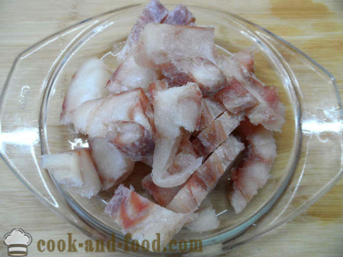 Guiso de pescado con verduras y guarnición de arroz - como un guiso de pescado con verduras en multivarka, fotos paso a paso de la receta