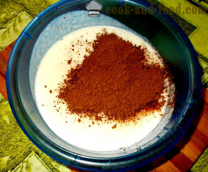 Inicio Panna Cotta con chocolate crema - cómo hacer su casa Panna Cotta, paso a paso las fotos de la receta