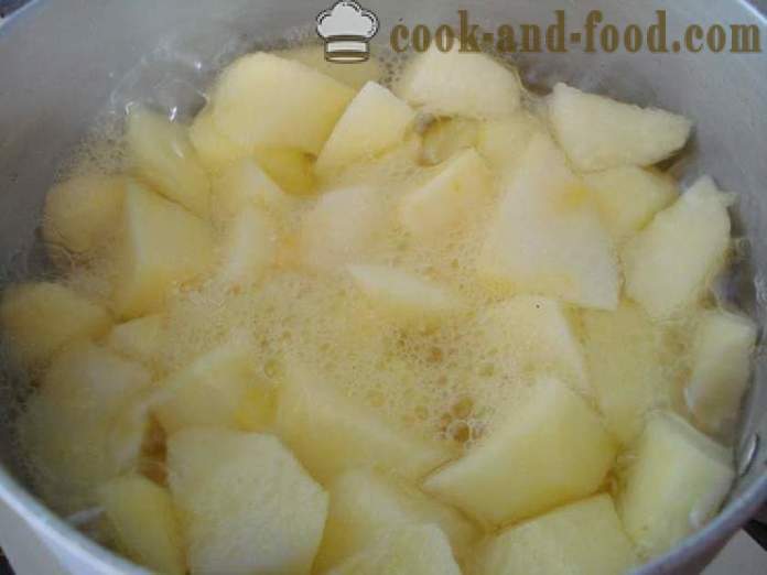 Puré de manzana bebé a partir de manzanas frescas - Cómo hacer puré de manzana bebé en casa, paso a paso las fotos de la receta