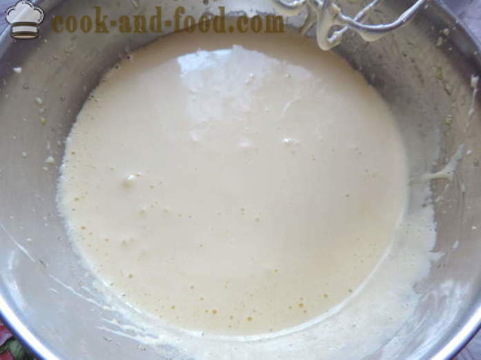 Delicioso pastel con crema agria - cómo cocinar magdalenas con crema y pasas de uva, un paso a paso de la receta fotos