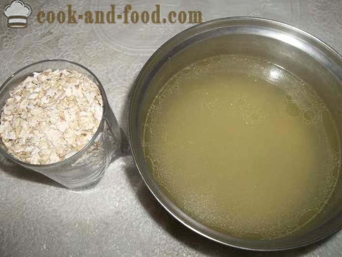 Caldo de harina de avena - cómo cocinar gachas para el desayuno, un paso a paso de la receta fotos