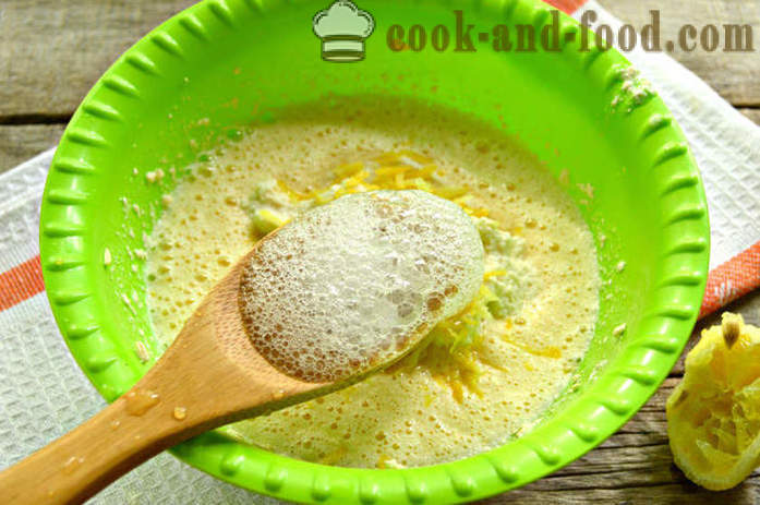 Tarta de limón en sémola y yogur en la forma de la torta - cómo hacer kéfir maná, un paso a paso de la receta fotos