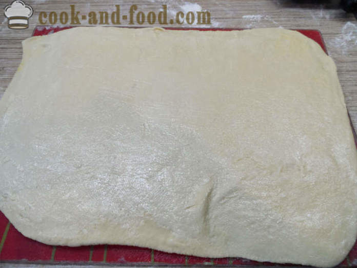 Delgada barra de pan francés en el horno - cómo hornear una barra de pan francés en el hogar, un paso a paso de la receta fotos