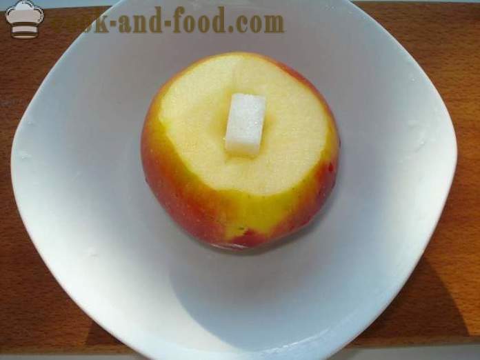 Manzanas al horno en el horno de microondas - a cocinar las manzanas en un horno de microondas, un paso a paso de la receta fotos