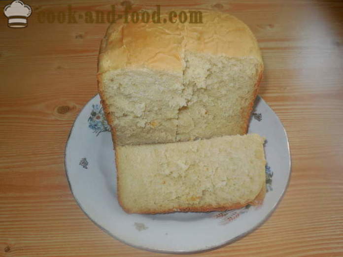 Pan de queso de máquina para hacer pan suero - cómo hornear pan en la máquina para hacer pan con queso crema en un suero, un paso a paso de la receta fotos