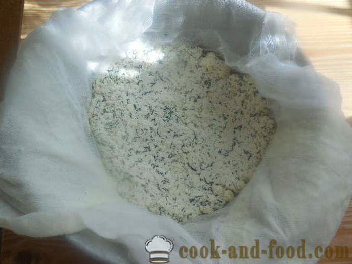 Cuajada de queso cottage eneldo - cómo cocinar crema cuajada de queso y eneldo, un paso a paso de la receta fotos