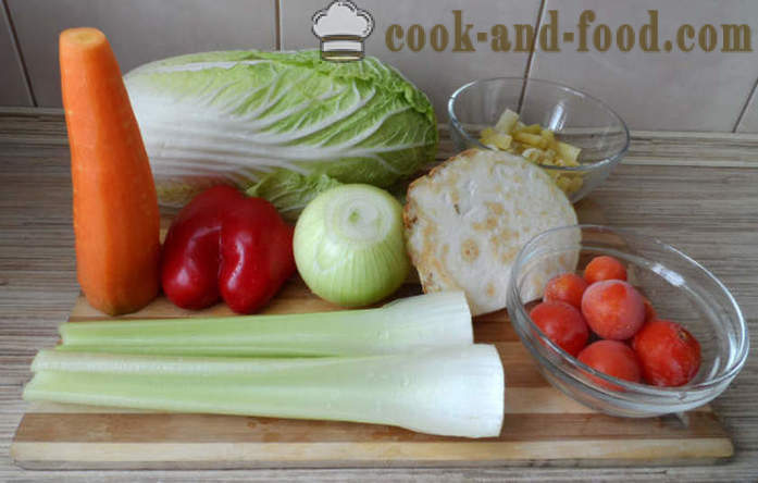 Sopa de apio para bajar de peso - cómo preparar sopa de apio para bajar de peso, paso a paso las fotos de la receta