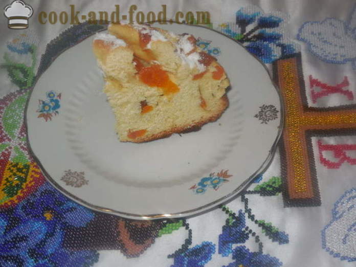 Torta de Pascua con jugo de naranja o pastel de masa de galletas kraffin, a cocinar, un paso a paso de la receta fotos
