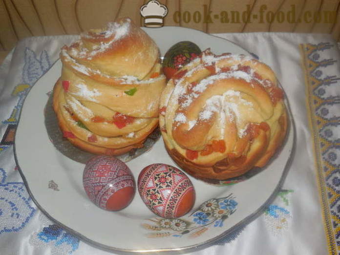 Torta de Pascua con jugo de naranja o pastel de masa de galletas kraffin, a cocinar, un paso a paso de la receta fotos