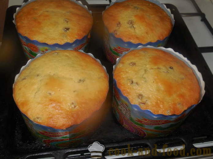 Torta Lazy del líquido sin amasar masa de levadura - cómo hornear un pastel de masa, un paso a paso fotos de la receta