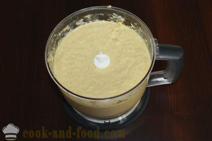 Garbanzo pasta de puré de garbanzos - humus cocinar en casa, una receta sencilla con una foto