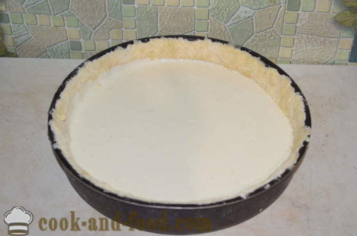 Pastel de queso con crema de queso zar en el horno - cómo cocinar una masa de tarta de queso, un paso a paso de la receta fotos