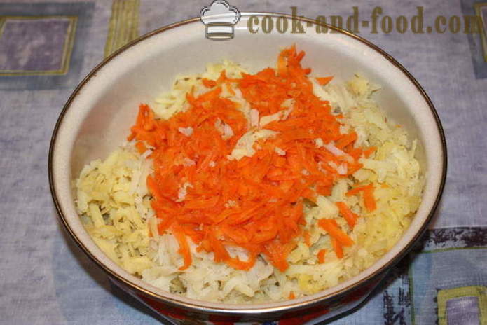 Empanadas de la patata con cebolla y zanahoria - Cómo cocinar un patatas fritas empanadas hervidas, con un paso a paso las fotos de la receta