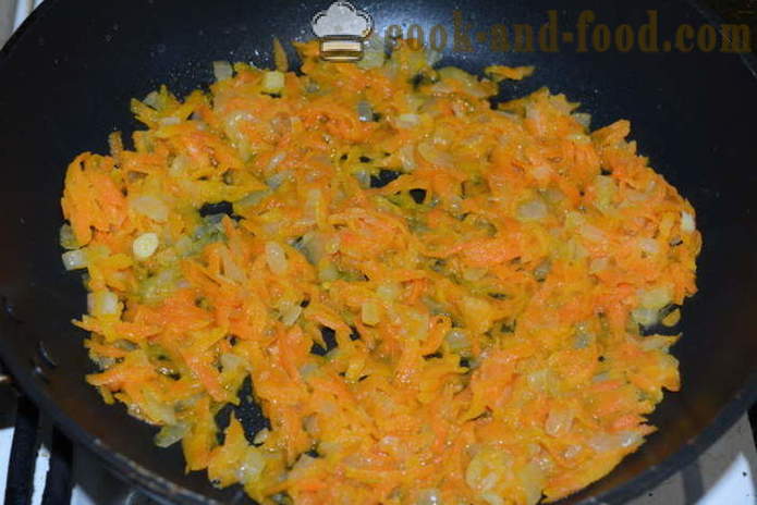 Cazuela deliciosa del hígado con arroz - cómo cocinar guiso de hígado en el horno, con un paso a paso las fotos de la receta