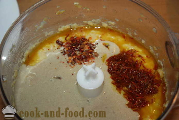Hummus de garbanzos casera - cómo hacer puré de garbanzos en casa, paso a paso las fotos de la receta