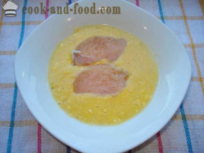 Huevo batido clásico para freír carnes o pescados - cómo cocinar la pasta en casa, paso a paso las fotos de la receta