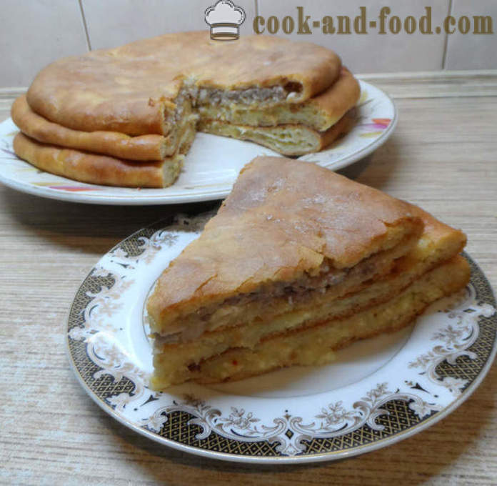 Pasteles deliciosos osetios con diferentes rellenos - Cómo cocinar pasteles de Osetia en casa, fotos paso a paso de la receta