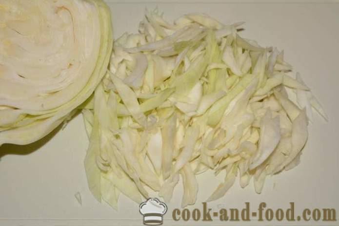 Rollos de col perezosos con carne picada y arroz - cómo hacer rollos de col perezosos con la carne y la col picada, un paso a paso de la receta fotos