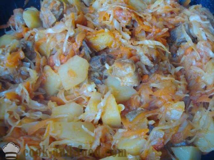 Menestra de verduras con carne y patatas y repollo - cómo cocinar guiso de verduras con carne y verduras, con un paso a paso las fotos de la receta