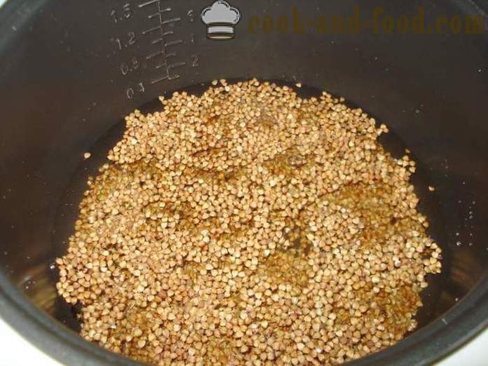Trigo sarraceno deliciosa en multivarka - cómo cocinar trigo sarraceno en multivarka en el agua, con un paso a paso las fotos de la receta
