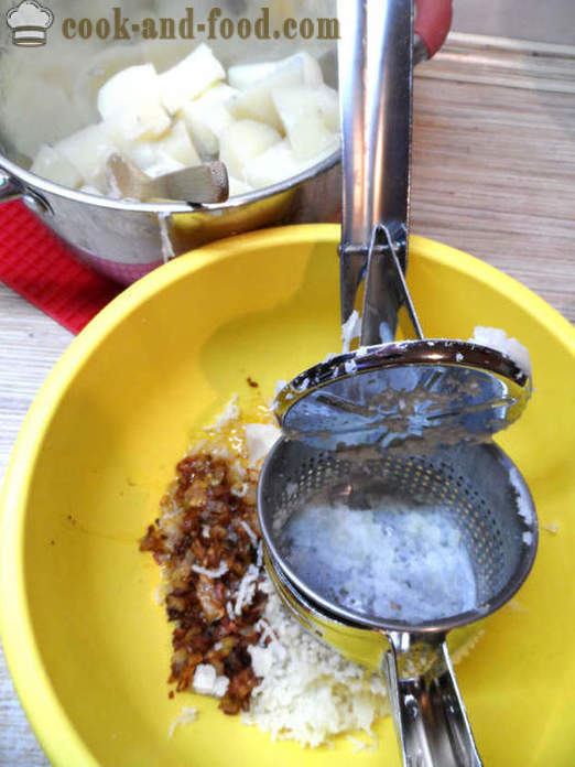 Shangi deliciosas patatas de masa de levadura - Shangi Cómo cocinar con patatas en el horno, con un paso a paso las fotos de la receta