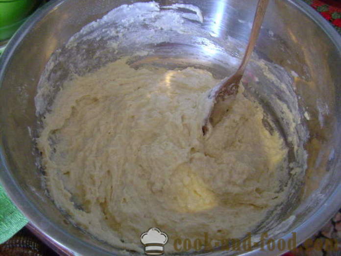 Las pruebas rápidas en el yogur sin levadura - cómo cocinar la masa de yogur para tartas, paso a paso las fotos de la receta
