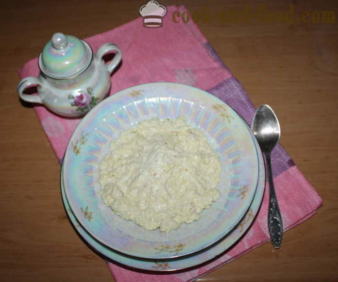 Gachas de mijo con leche y un plátano - cómo cocinar gachas de mijo con leche adecuadamente, paso a paso las fotos de la receta
