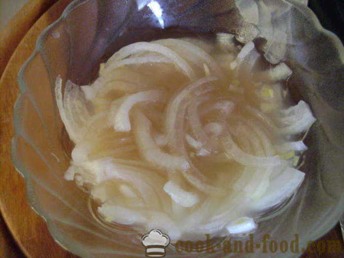 Ensalada de remolacha sin mayonesa, ajo y cebolla - cómo preparar una ensalada de remolacha, un paso a paso de la receta fotos