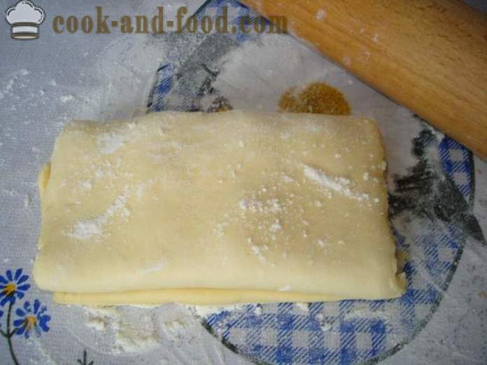 Rosquillas de hojaldre - Cómo hacer panecillos de la masa de hojaldre terminado, con un paso a paso de la receta fotos