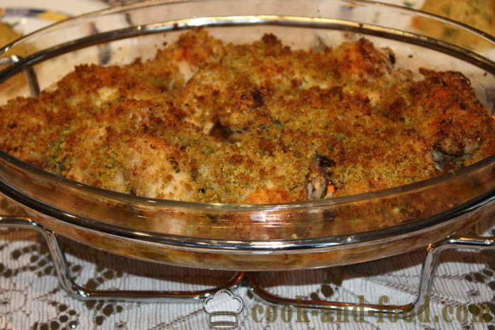Trozos de pollo rebozados, - tan delicioso para cocinar los trozos de pollo en el horno, con un paso a paso las fotos de la receta