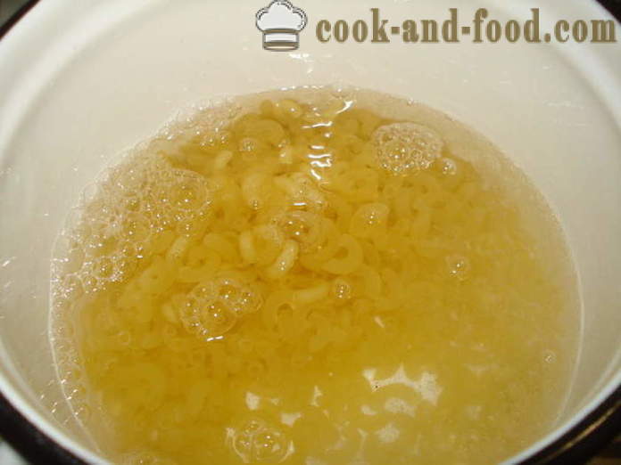 Cómo cocinar la pasta en la sartén para que no se peguen, paso a paso las fotos de la receta